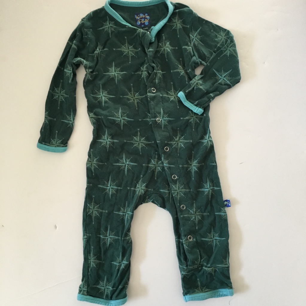 Kickee Seaweed Compass Romper